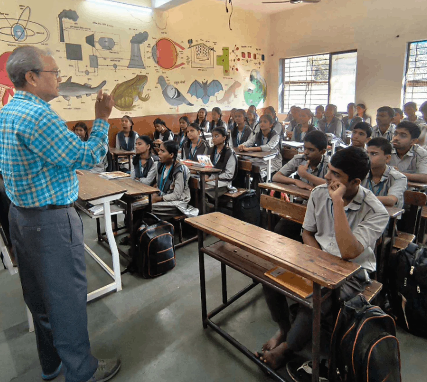 Classroom of Indian students