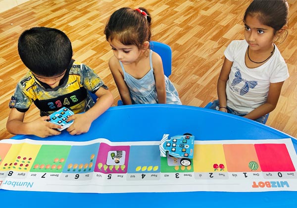 Children engaged in play-based learning activity